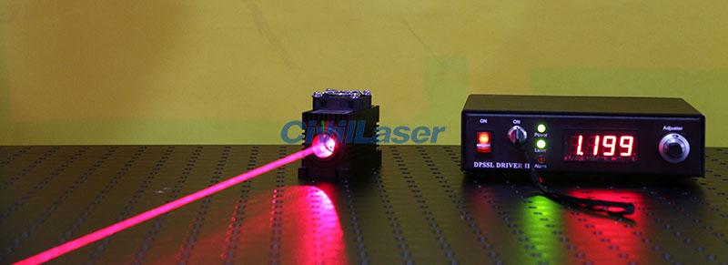 red solid state laser system